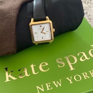 Kate Spade watch with leather band. Like new condition